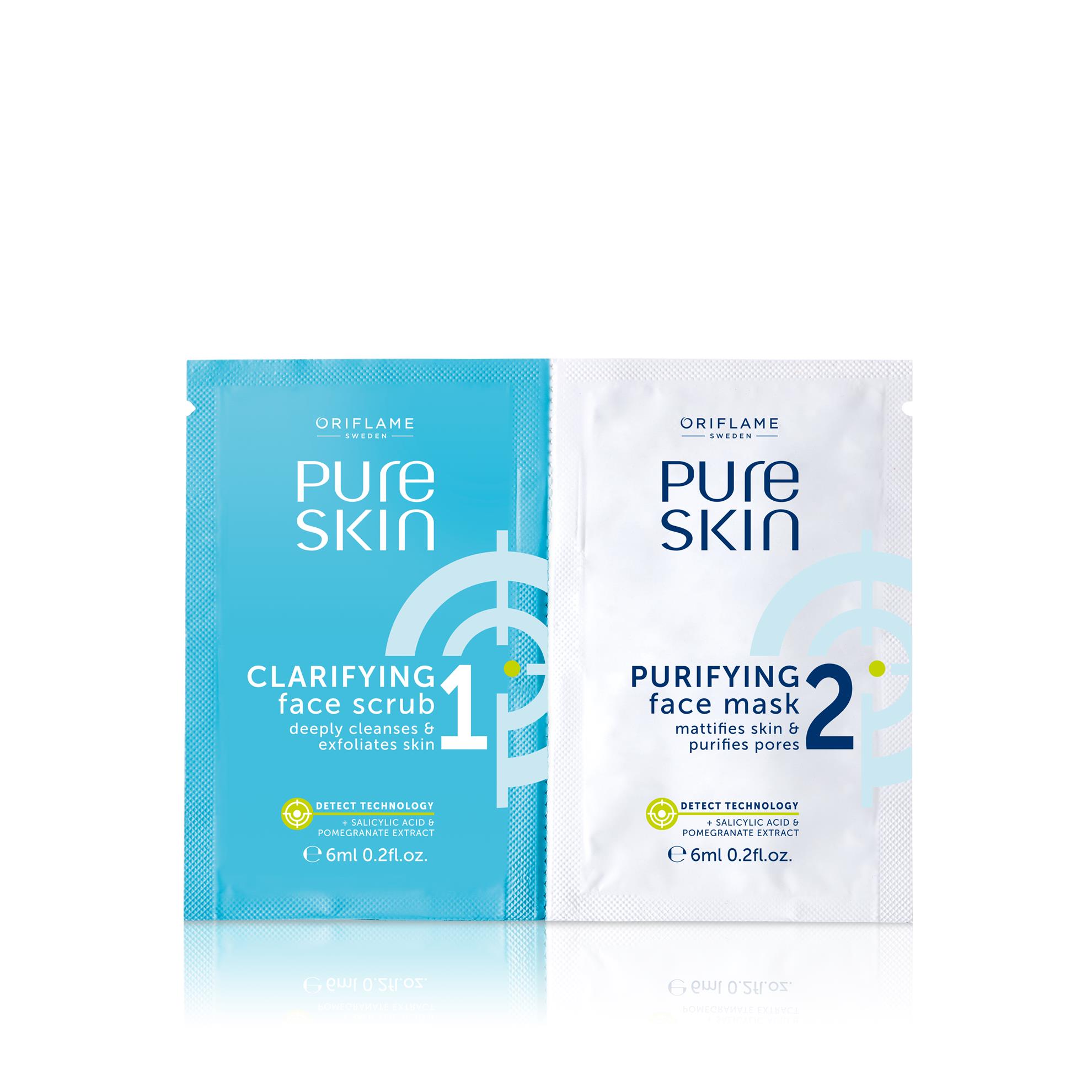 Pure Skin 1 Clarifying Face Scrub & 2 Purifying Face Mask