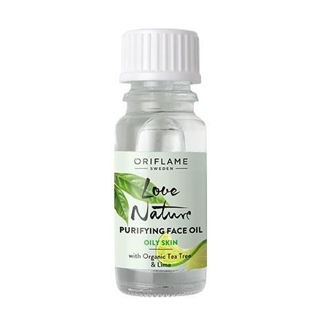 Love Nature Purifying Face Oil with Organic Tea Tree & Lime