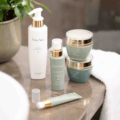 NovAge Ecollagen Wrinkle Power SET Set of 5 full-size products. - Image 4