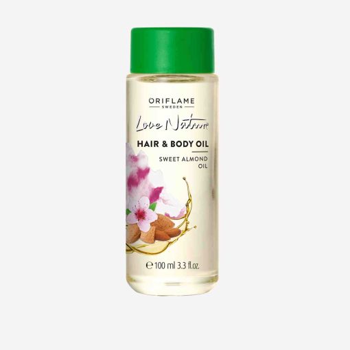 LOVE NATURE Hair & Body Oil Sweet Almond Oil