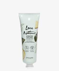 Love Nature Hydrating Face Mask with Organic Aloe Vera & Pineapple 75ml