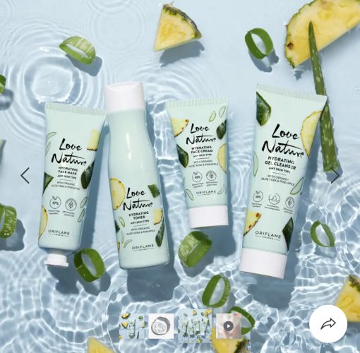 Love Nature Hydrating Toner with Organic Aloe Vera & Pineapple 150ml - Image 2