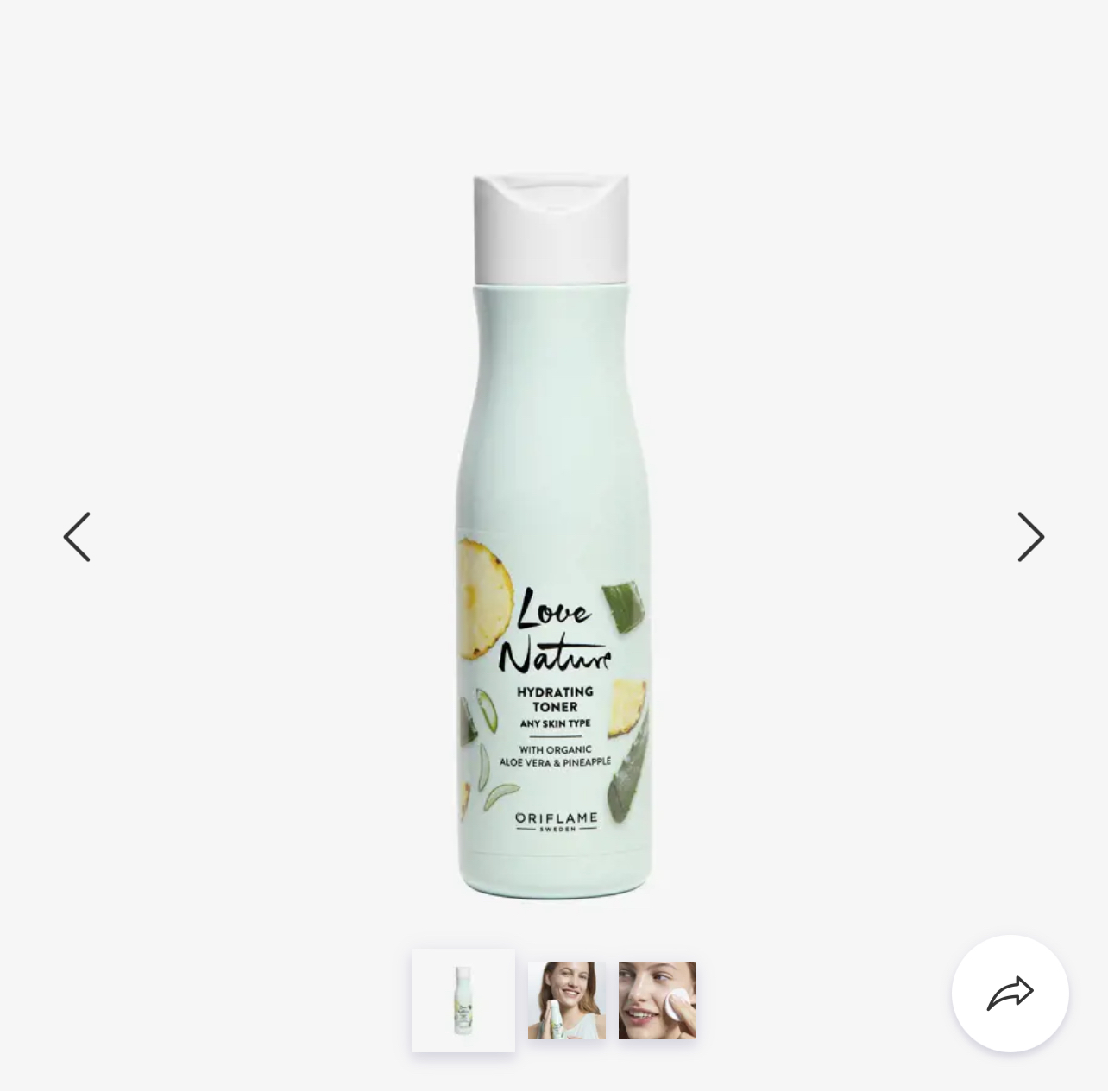 Love Nature Hydrating Toner with Organic Aloe Vera & Pineapple 150ml