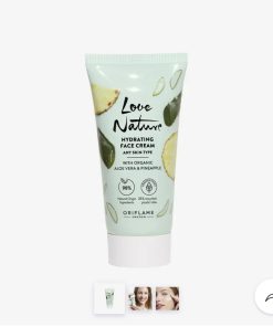 Love Nature Hydrating Face Cream with Organic Aloe Vera & Pineapple 50ml